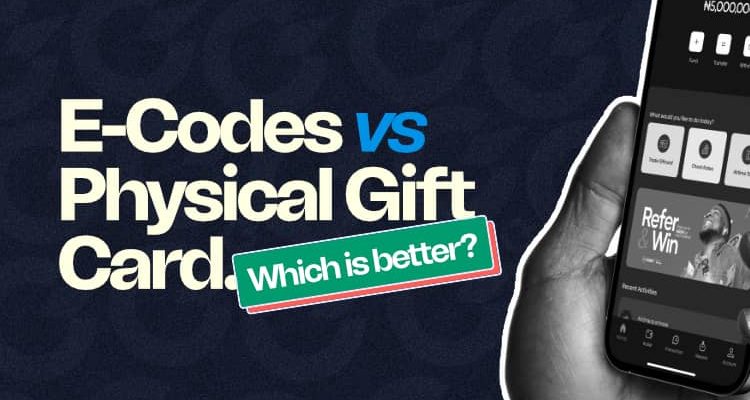 E-codes vs physical gift cards, which is better