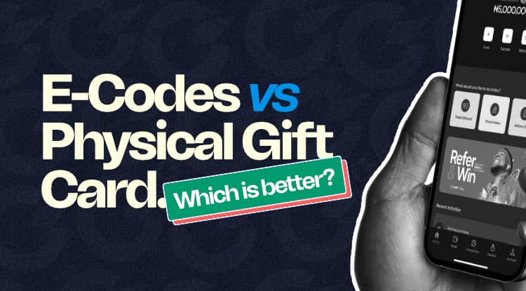 E-codes vs physical gift cards, which is better