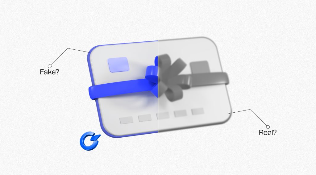 how to spot fake gift cards